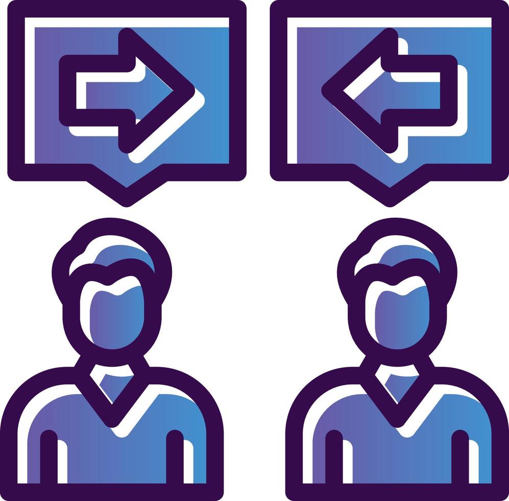 Conflict Of Interest Vector Icon Design