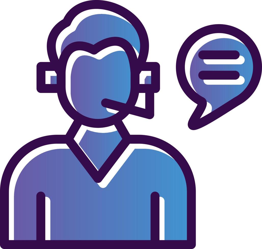 Customer Service Vector Icon Design