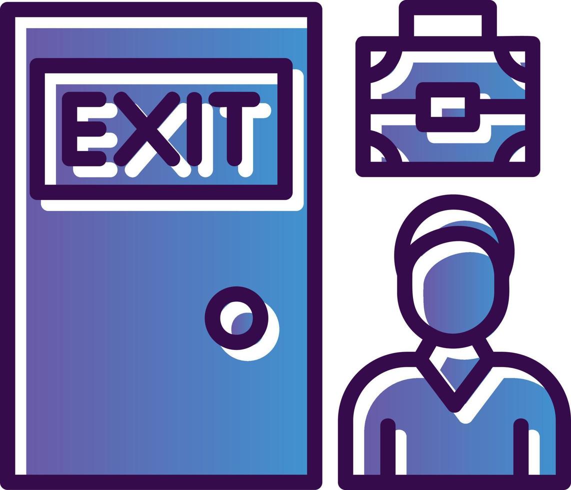 Exit Interview Vector Icon Design