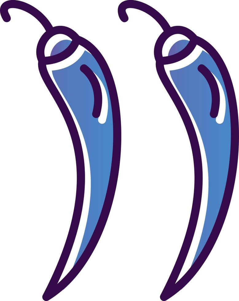 Hot Pepper Vector Icon Design