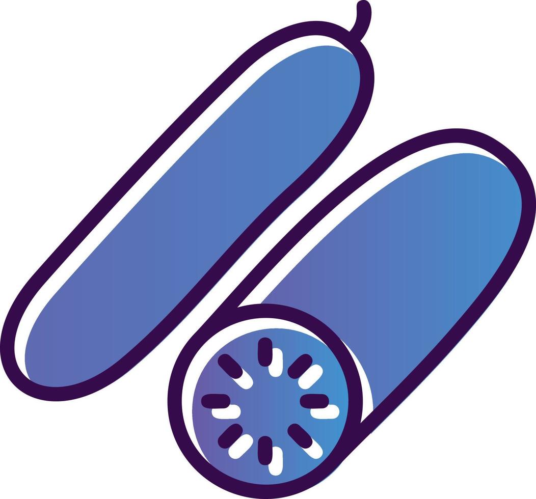 Cucumber Vector Icon Design