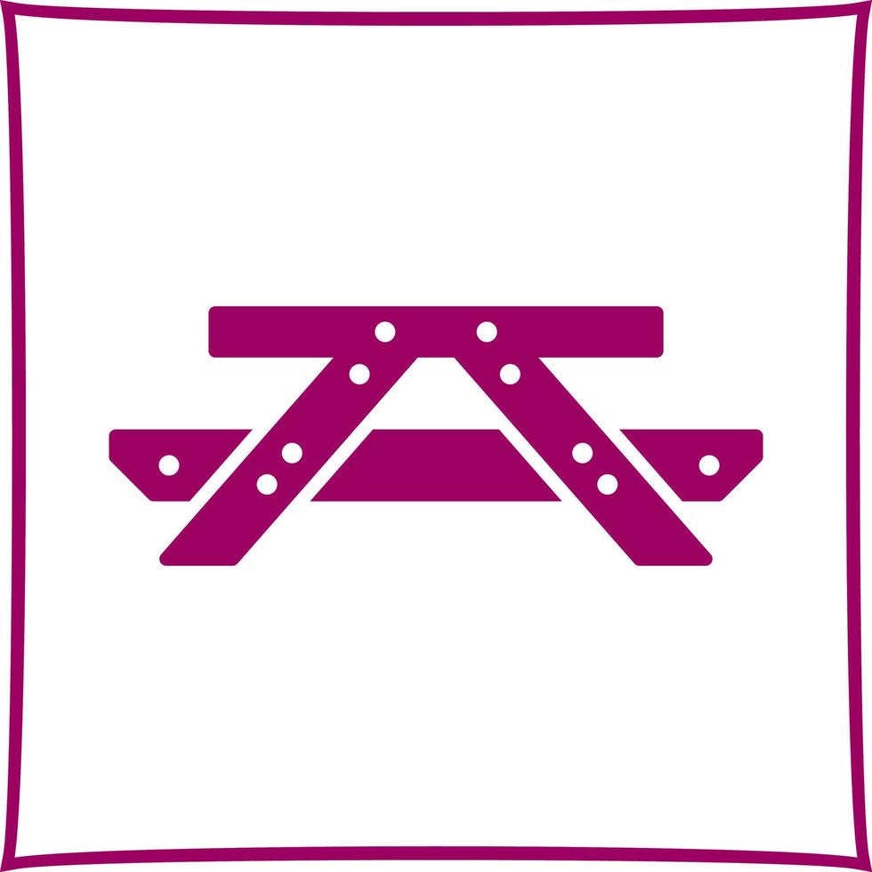 Picnic of Table Vector Icon