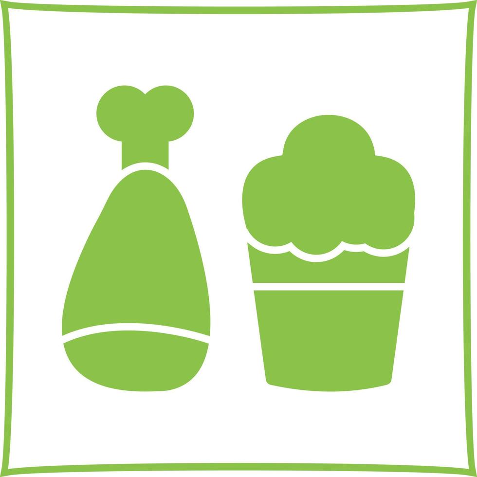 Food and Beer Vector Icon