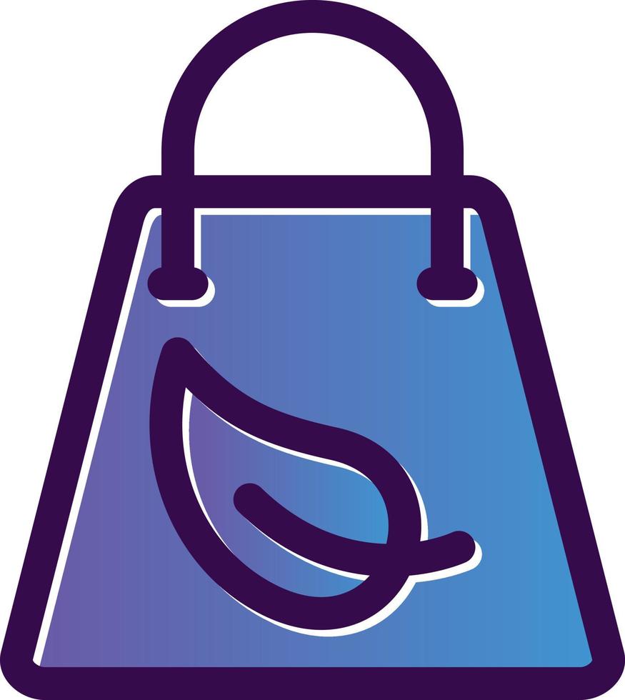 Eco Bag Vector Icon Design