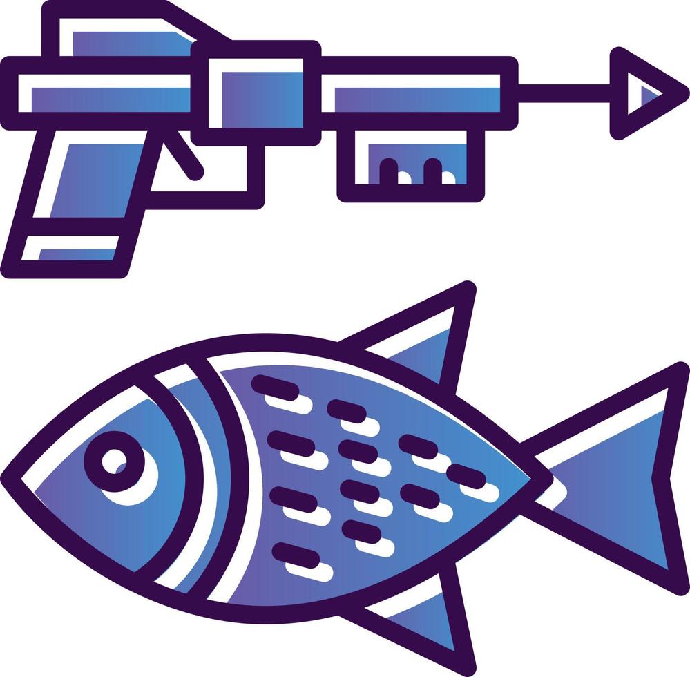 Spearfishing Vector Icon Design