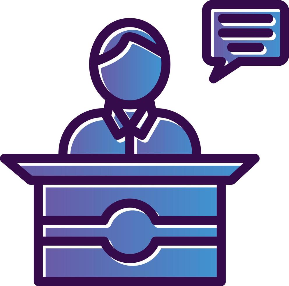 Spokesperson Vector Icon Design