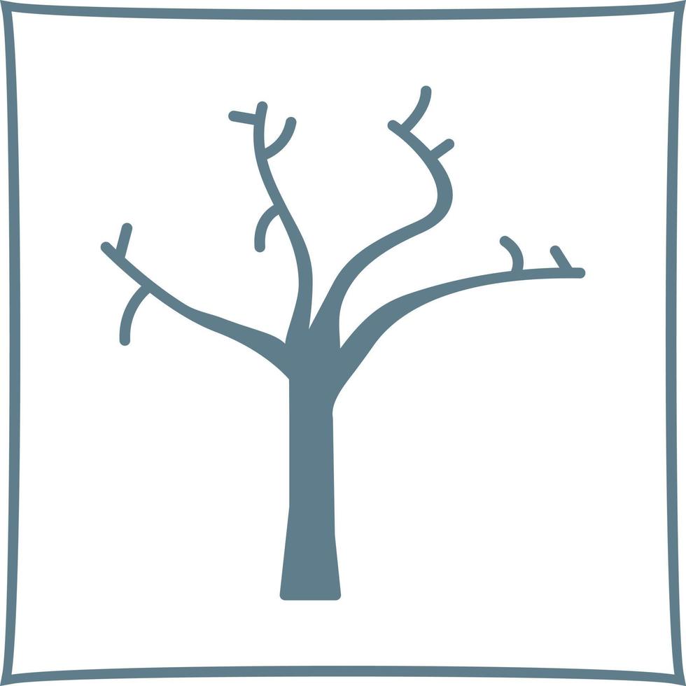 Tree with no Leaves Vector Icon