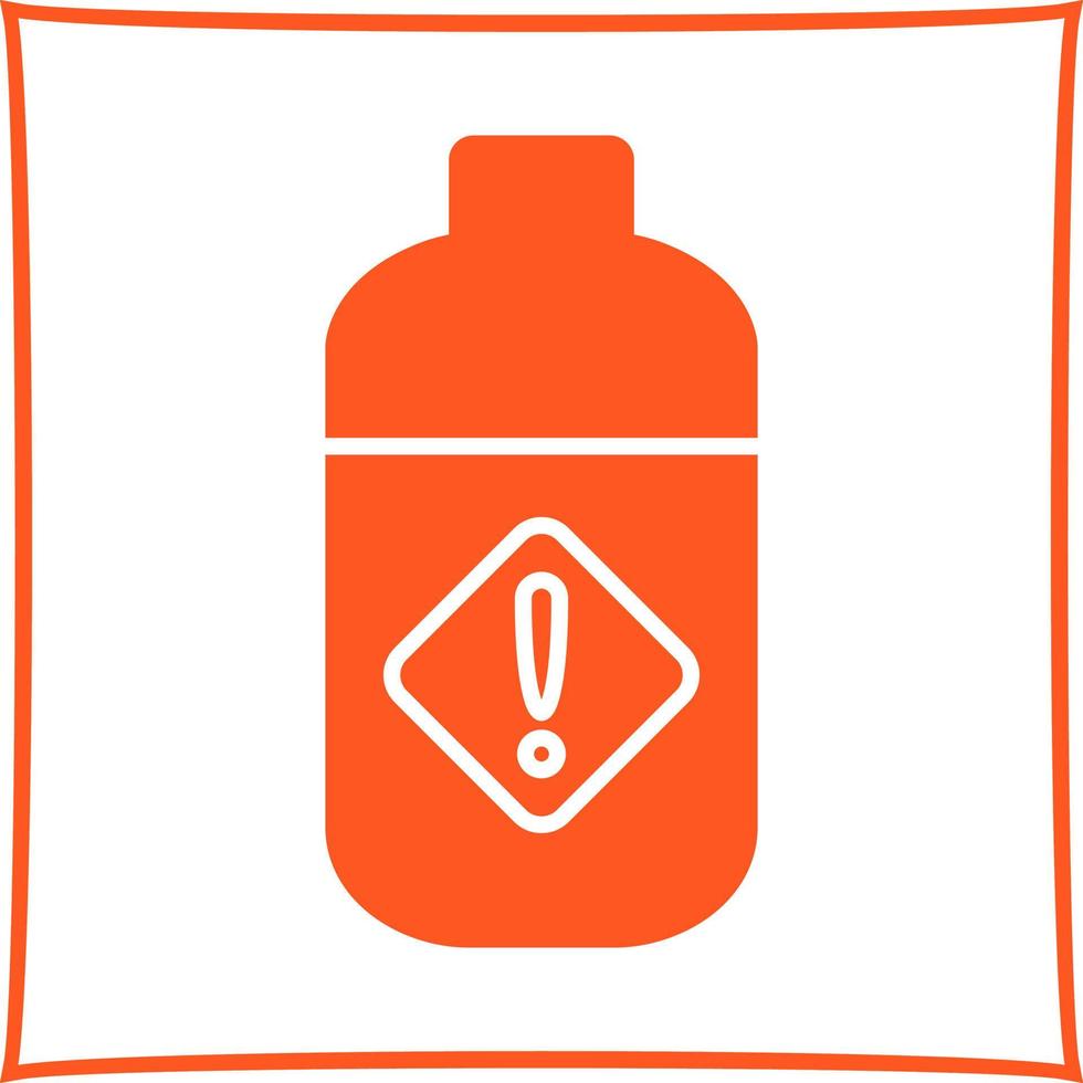 Pesticide Bottle Vector Icon