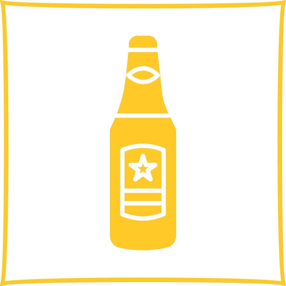 icono de vector de botella de cerveza