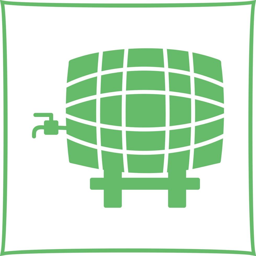 Barrel with Tap Vector Icon