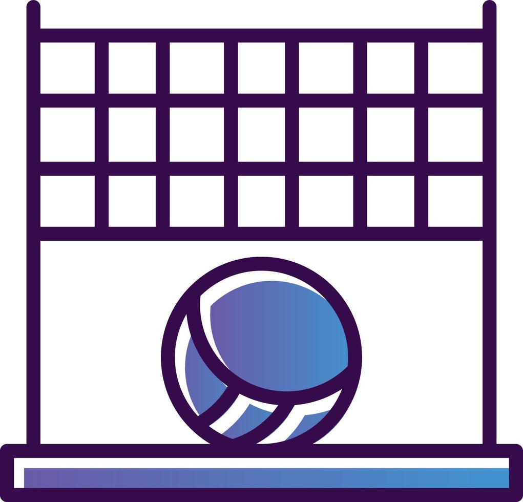 Beach Volleyball Vector Icon Design