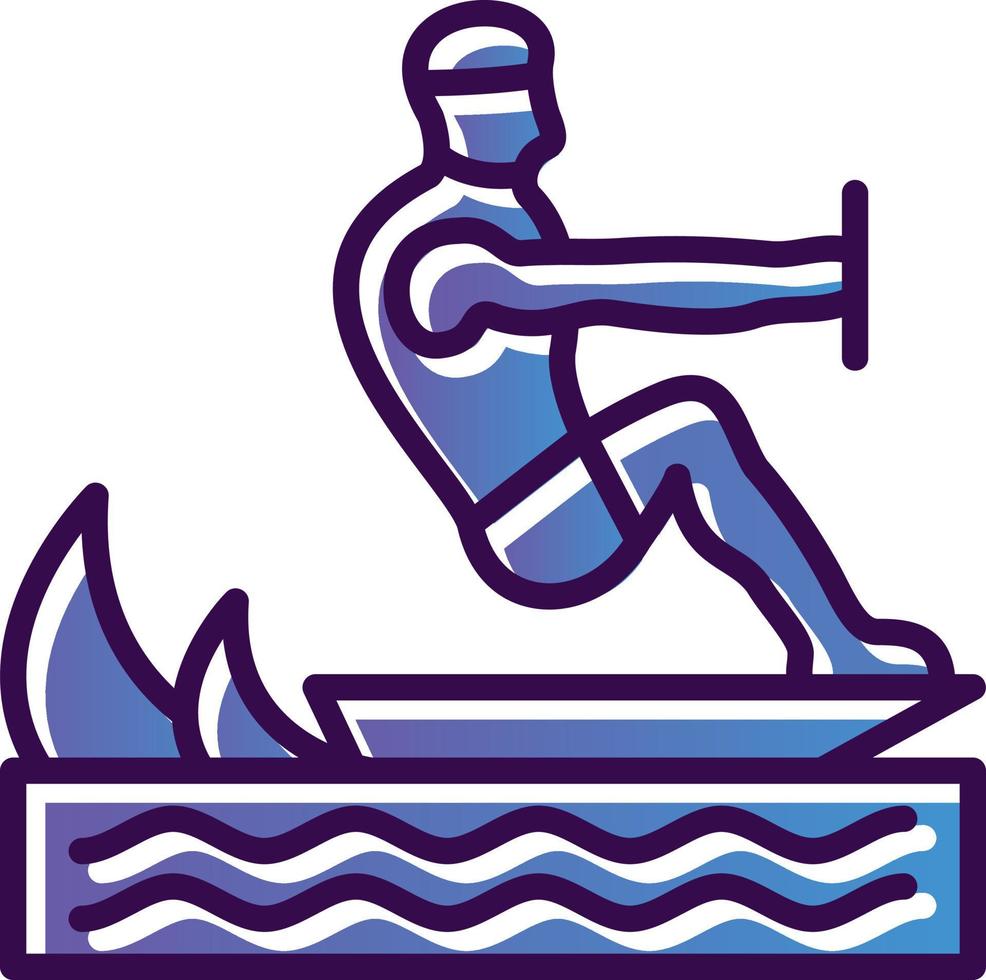 Surfing Vector Icon Design