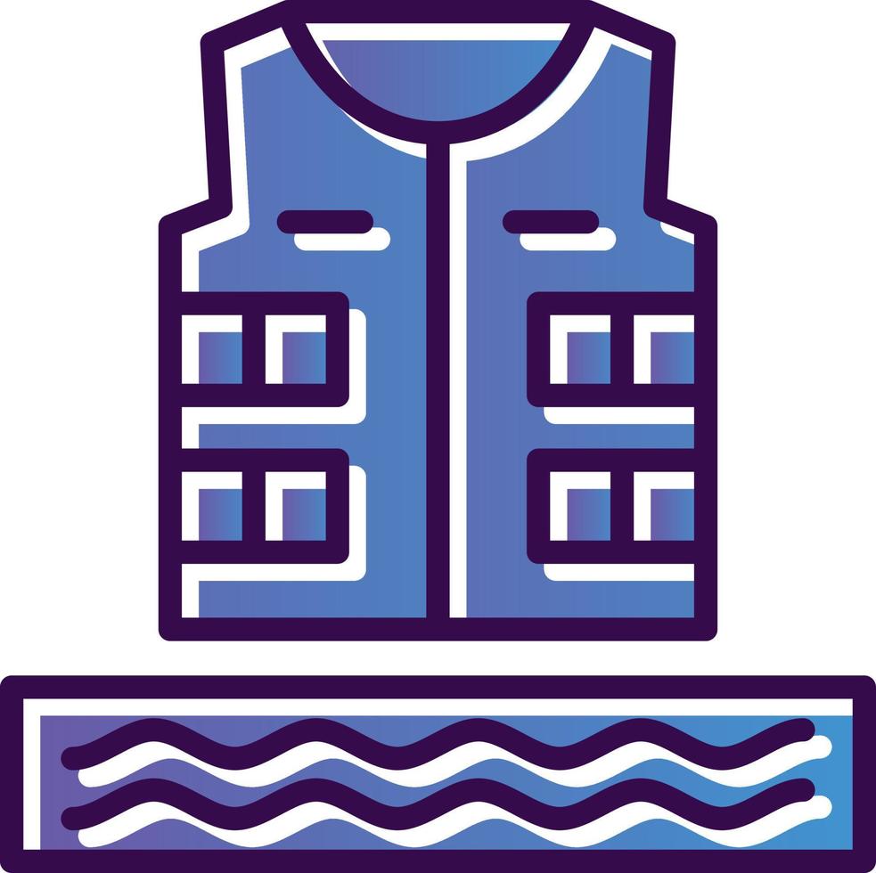 Life Jacket Vector Icon Design