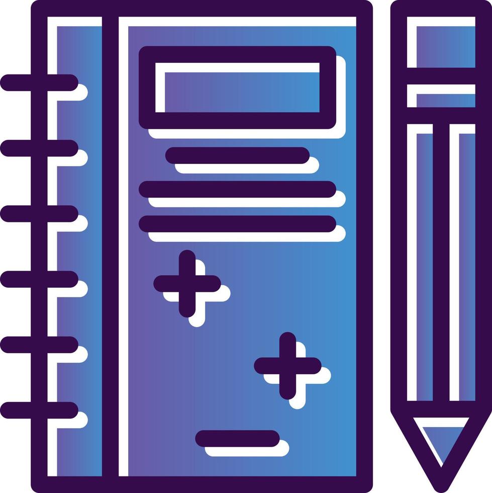 diseño de icono de vector de cuaderno