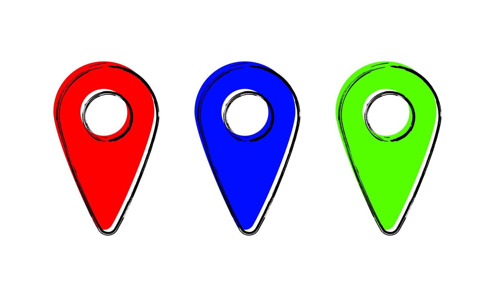 Map pin design. Geo pin icon. Flat vector Illustration. Map Locator ...