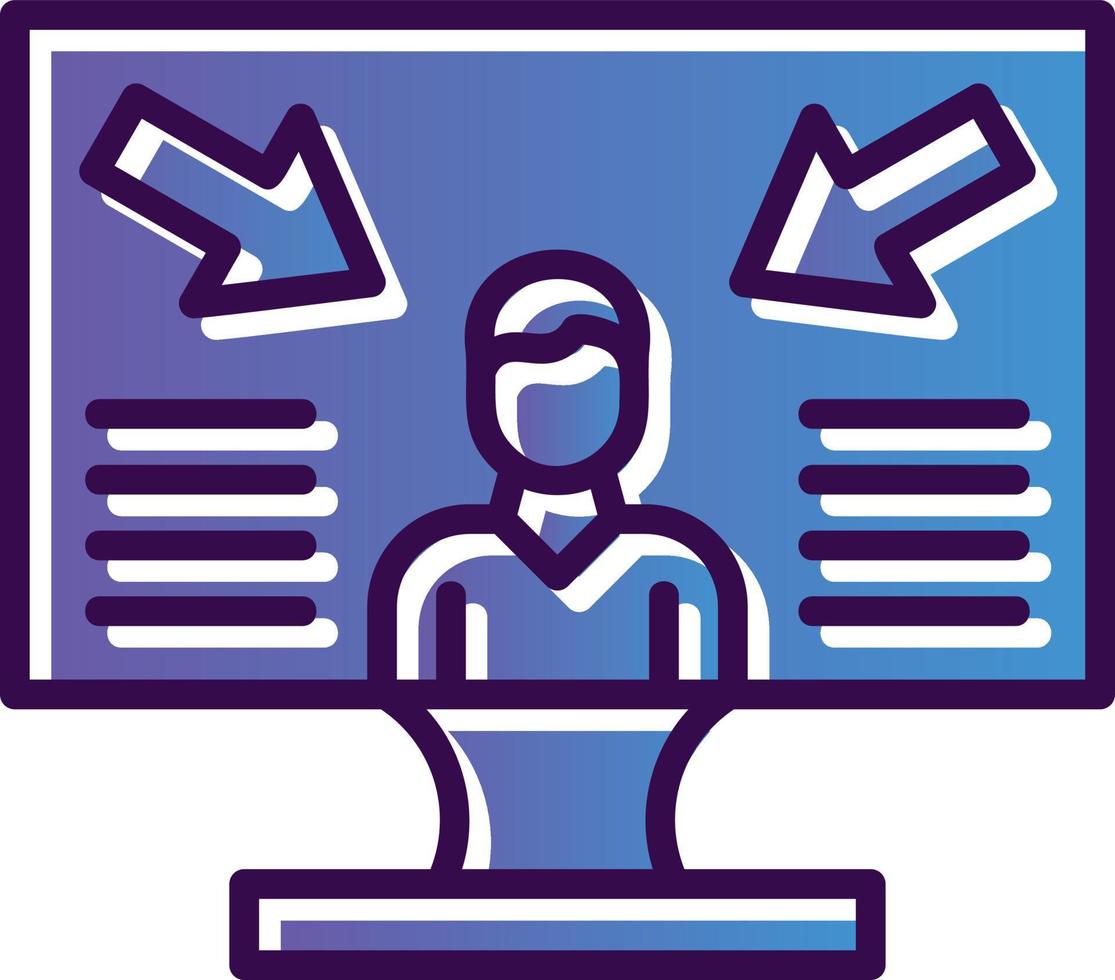 User Centered Design Vector Icon Design