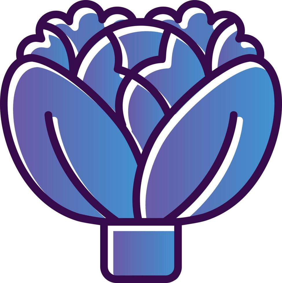 Cabbage Vector Icon Design