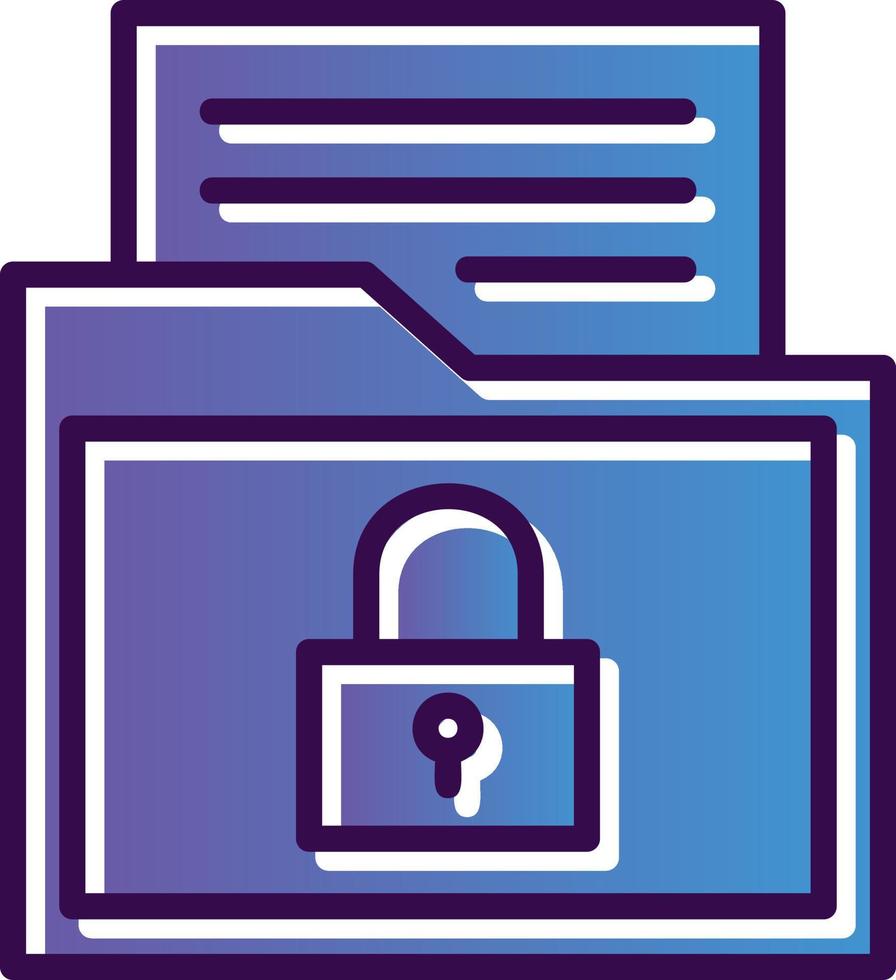Encrypted Data Vector Icon Design