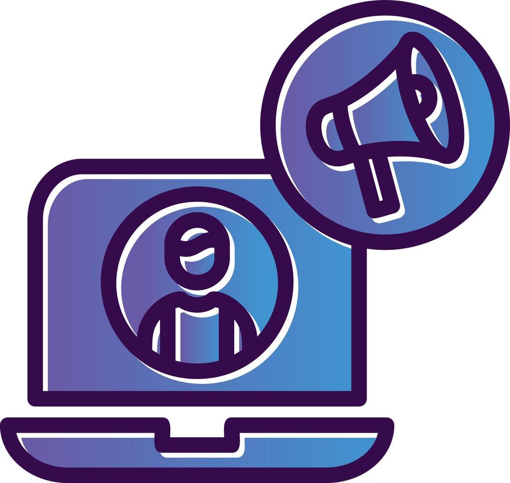 Content Marketer Vector Icon Design