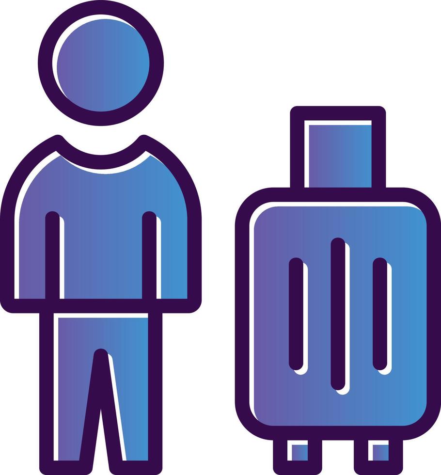 Solo Travel Vector Icon Design
