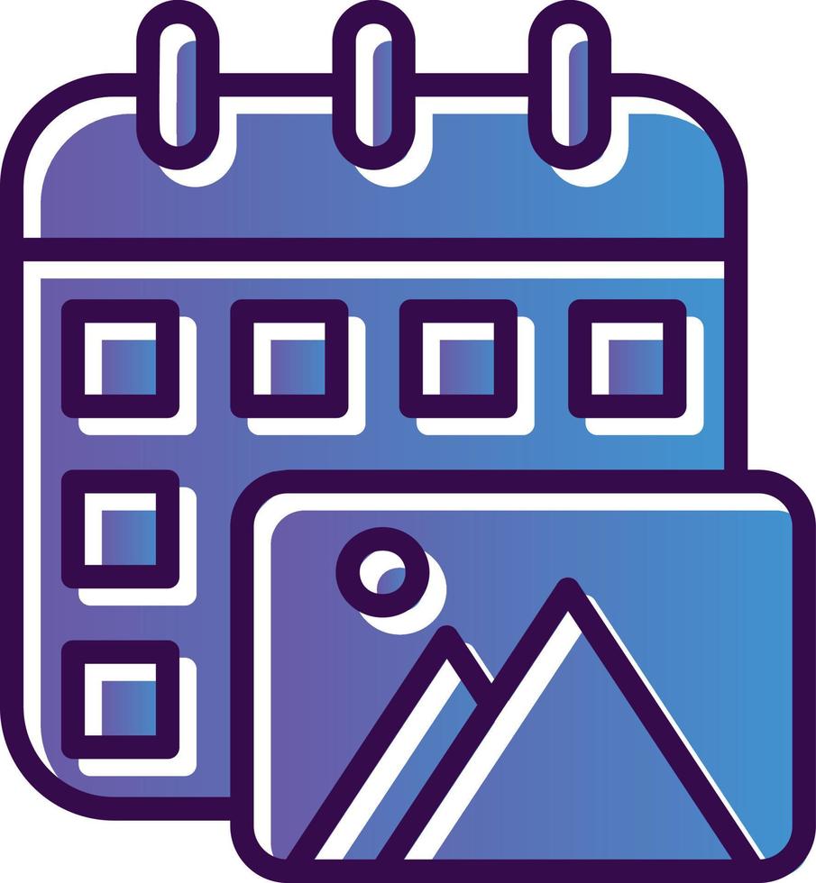 Content Calendar Vector Icon Design