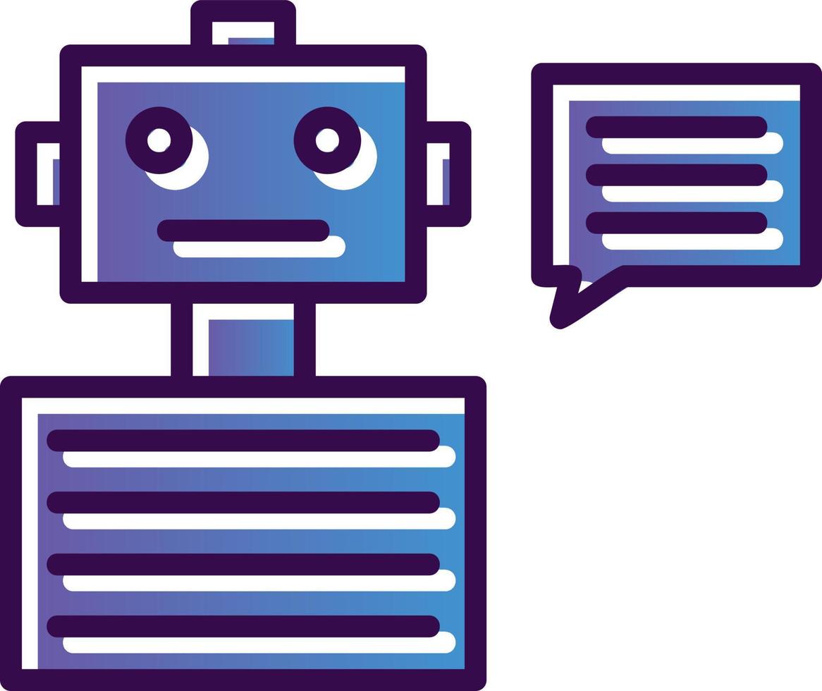 Chatbot Vector Icon Design