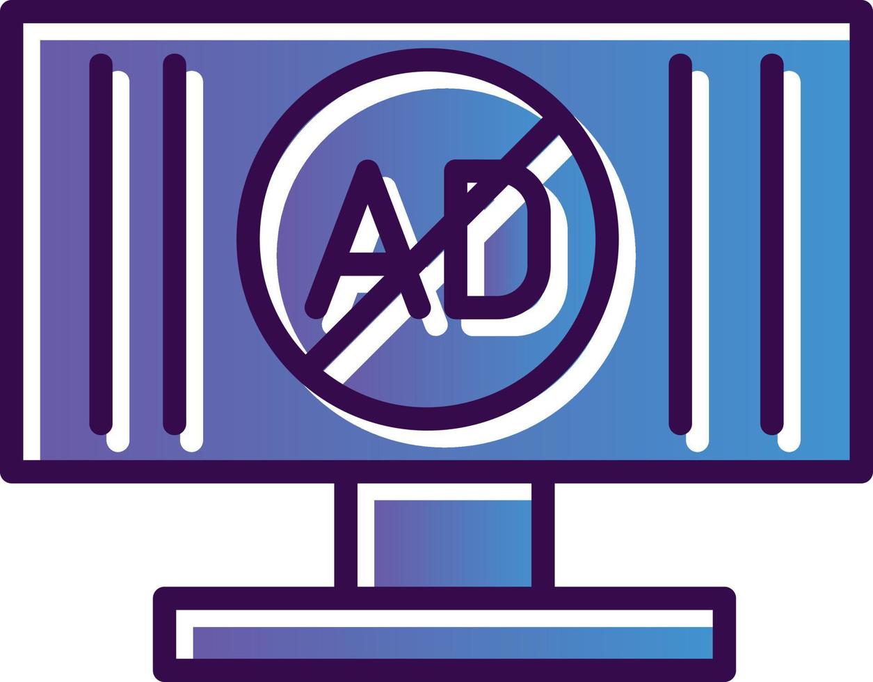 Ad Blocker Vector Icon Design