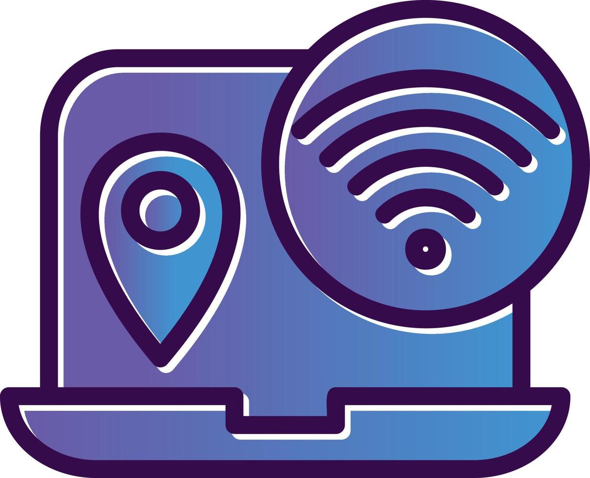 Digital Nomad Hub Vector Icon Design