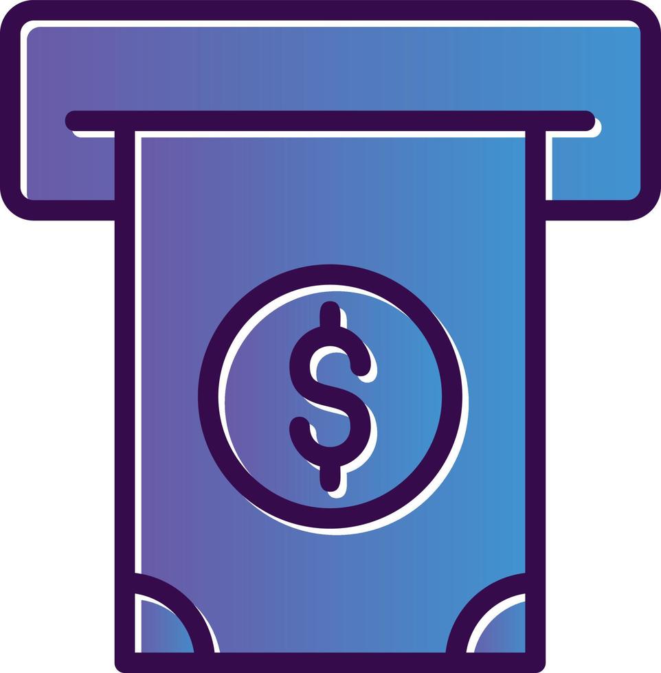 Cash Withdrawal Vector Icon Design