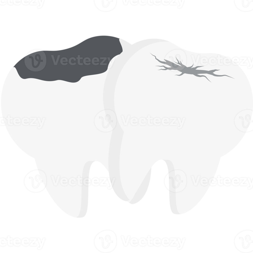 doppelt Zahn gebrochen Hohlraum geknackt Zähne png