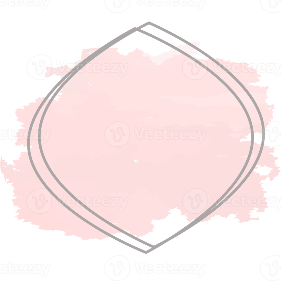 Watercolor Basic Shape Abstract Figures Drawn Using Line png