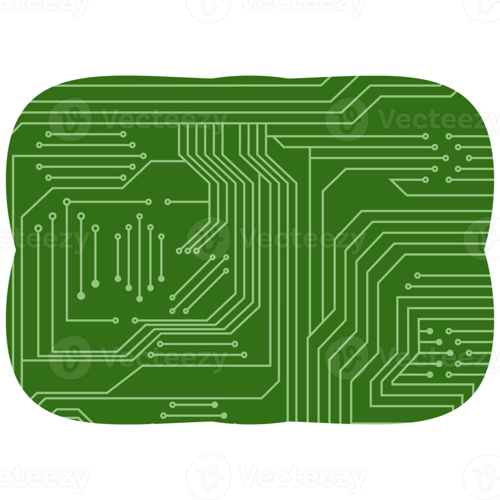 imprimé circuit planche pcb de base forme png