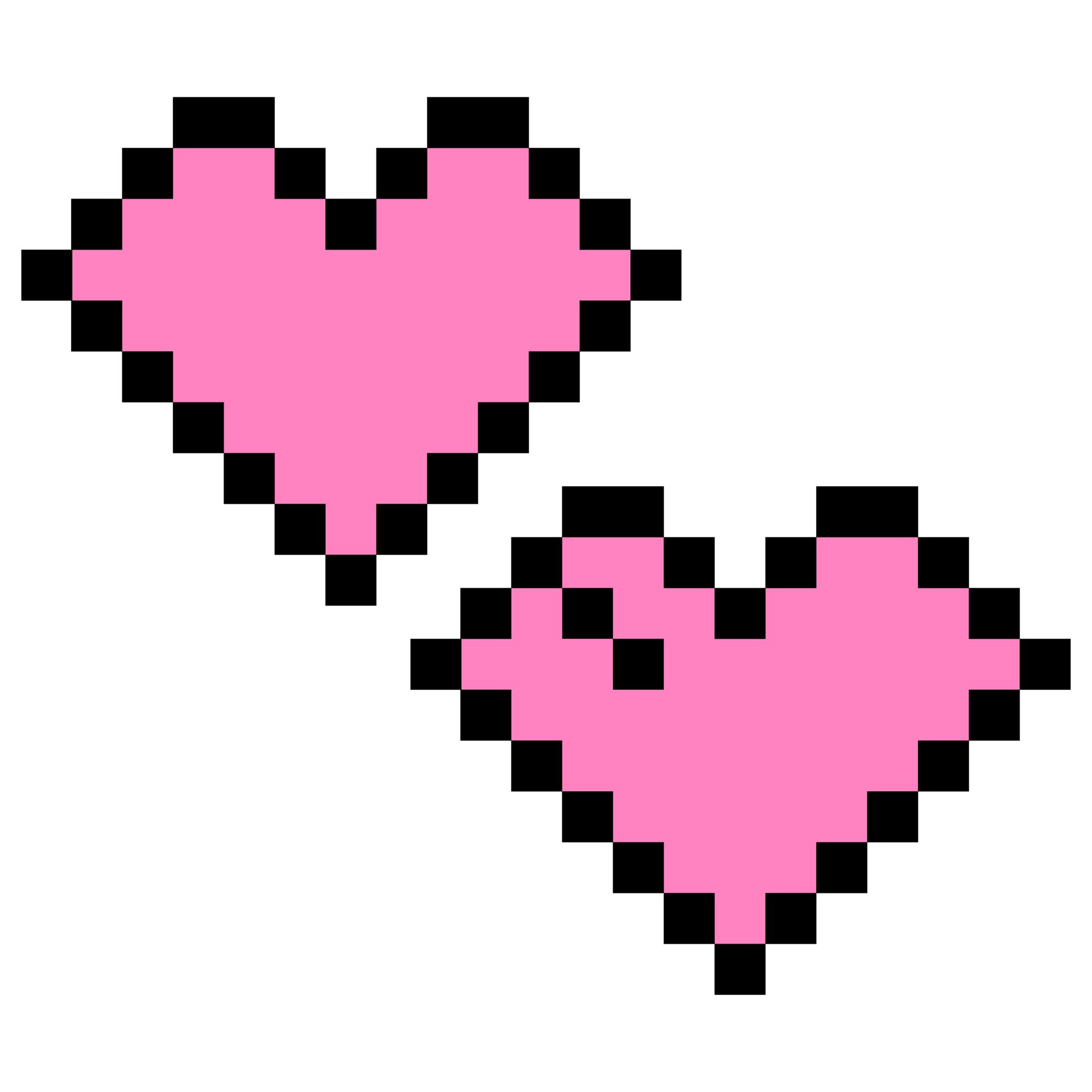 Aesthetic 8 BIt Heart Love Logo Symbol 20692599 PNG