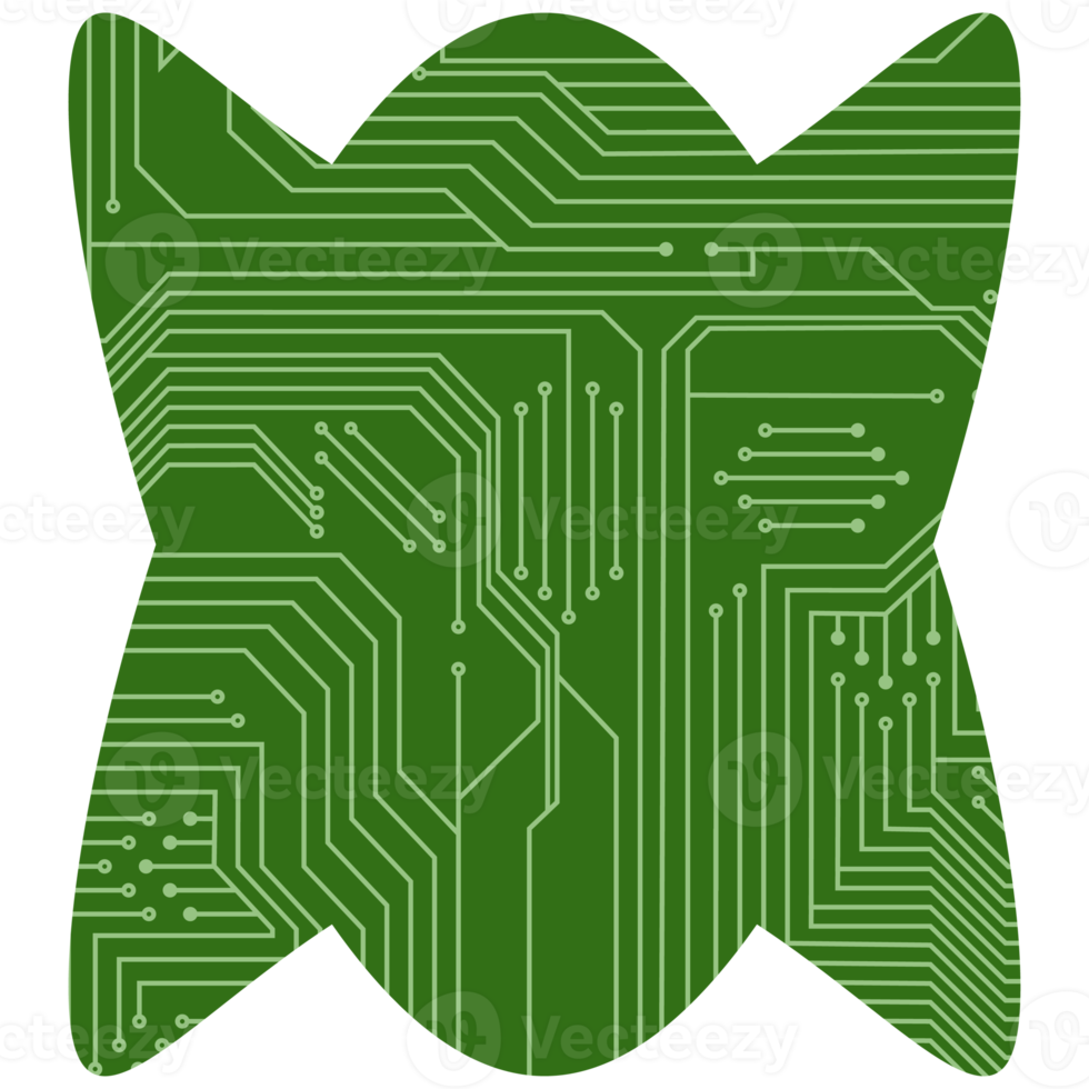 tryckt krets styrelse pcb grundläggande form png