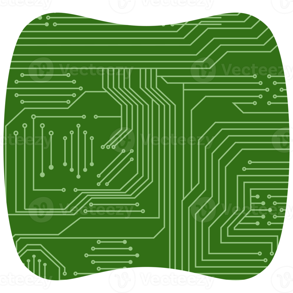 tryckt krets styrelse pcb grundläggande form png