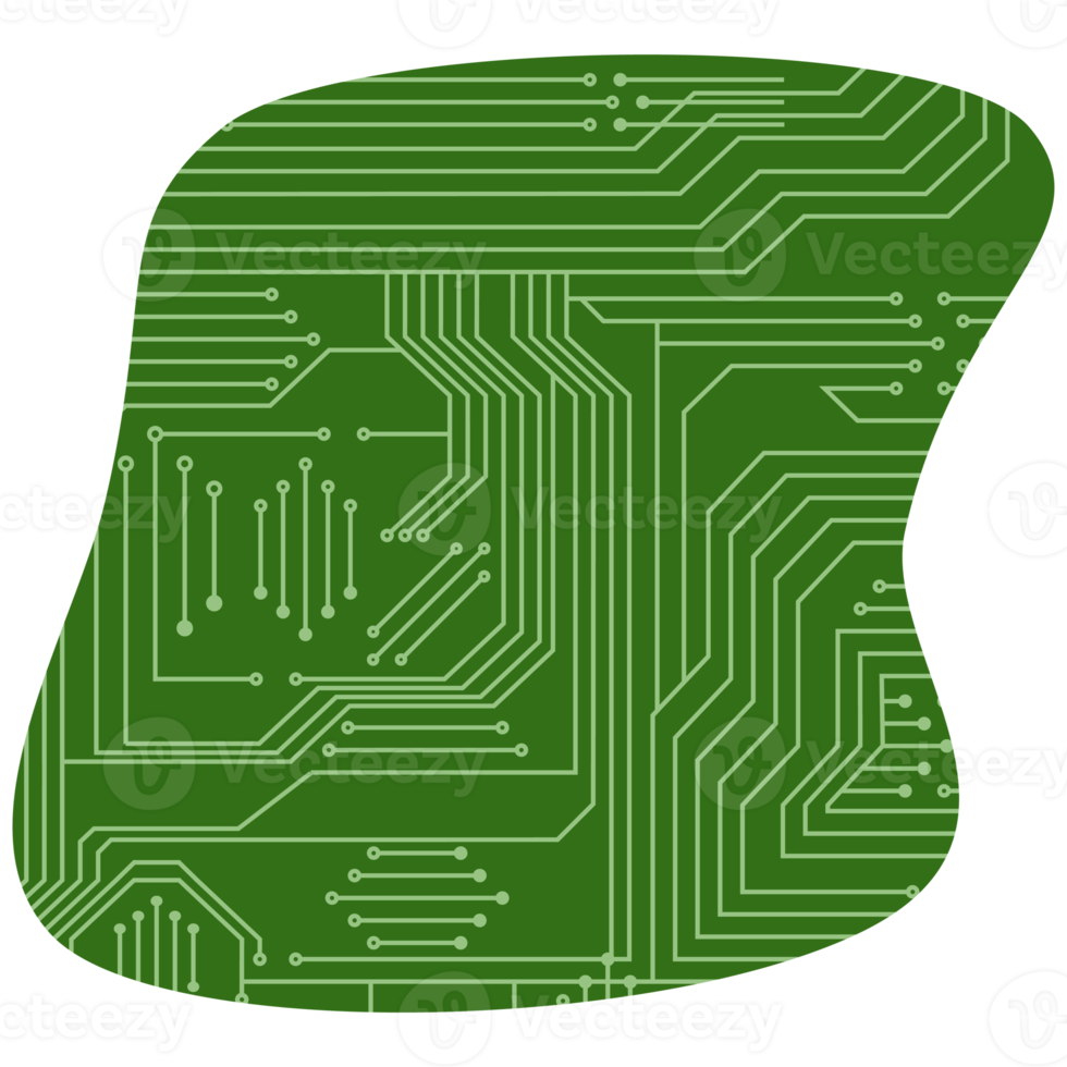 tryckt krets styrelse pcb grundläggande form png