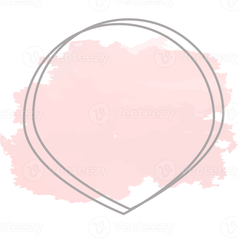 Watercolor Basic Shape Abstract Figures Drawn Using Line png