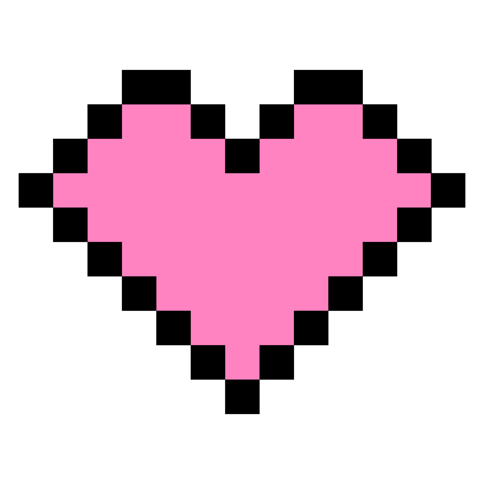 Aesthetic 8 BIt Heart Love Logo Symbol 20692681 PNG