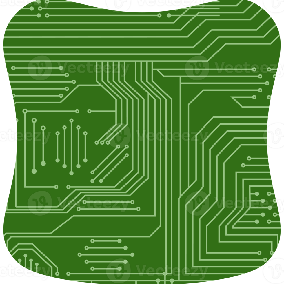 imprimé circuit planche pcb de base forme png