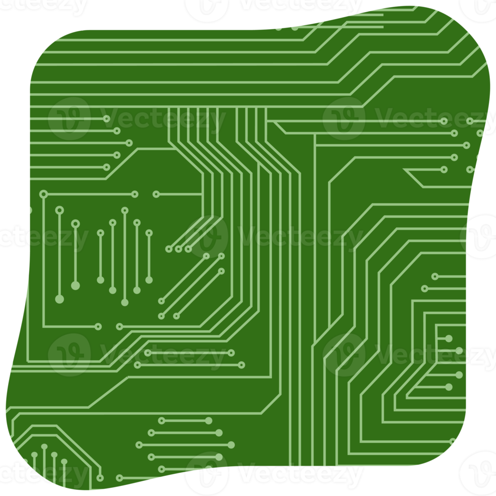 imprimé circuit planche pcb de base forme png