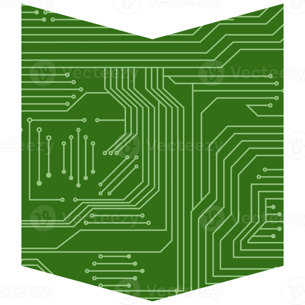 impresso o circuito borda pcb básico forma png