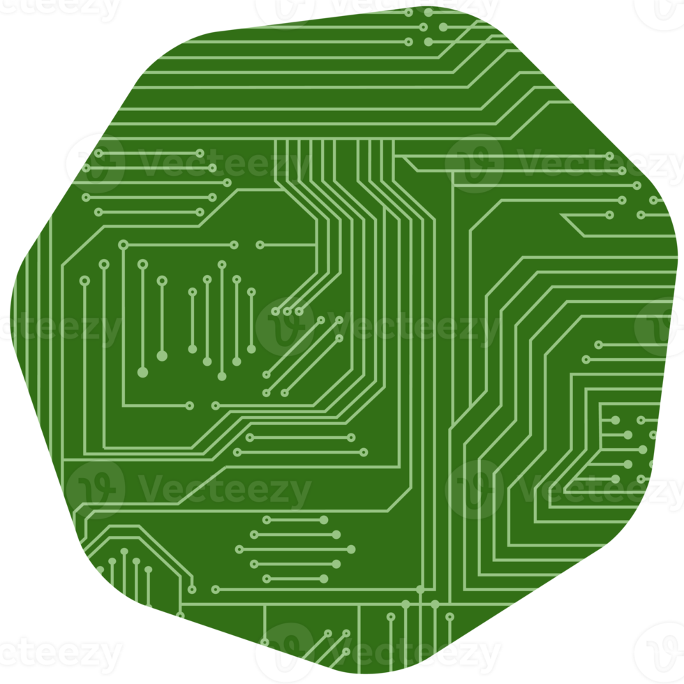 impresso o circuito borda pcb básico forma png