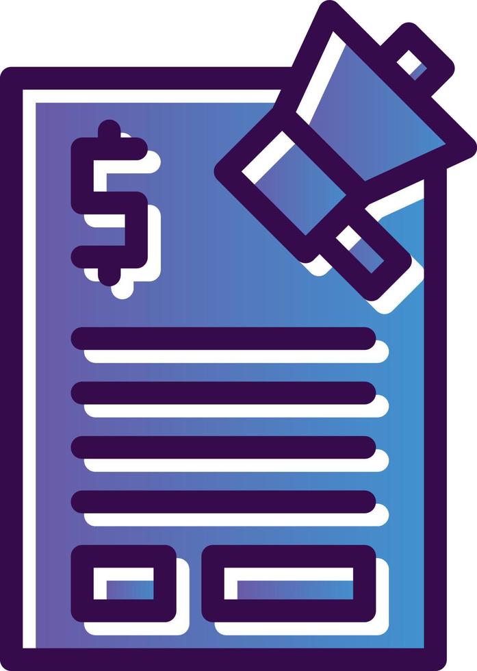 Marketing Budget Vector Icon Design