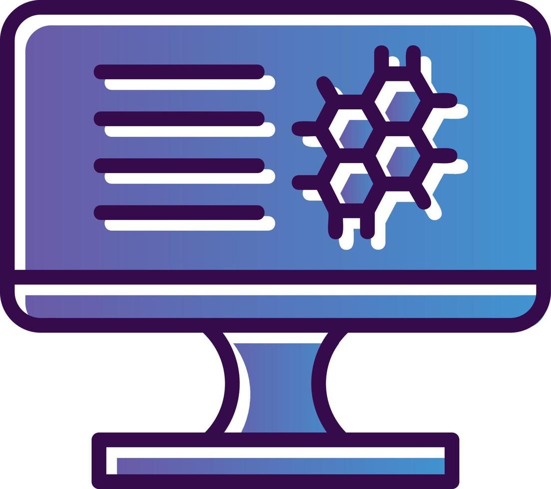 diseño de icono de vector de bioinformática