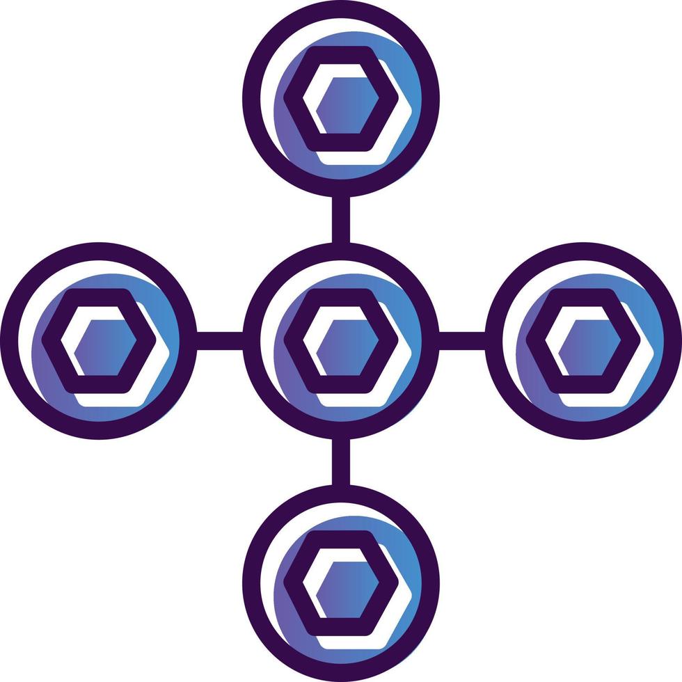 Biomolecular Interactions Vector Icon Design