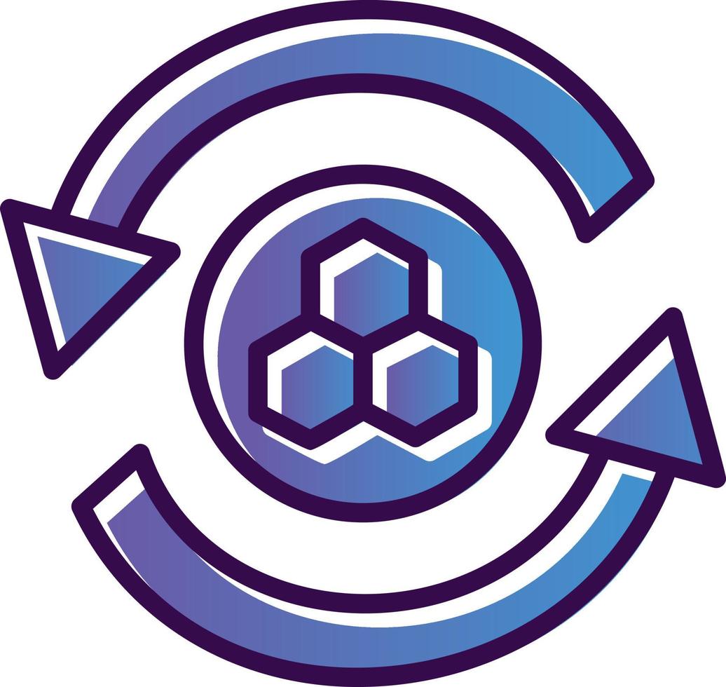 Cell Reprogramming Vector Icon Design