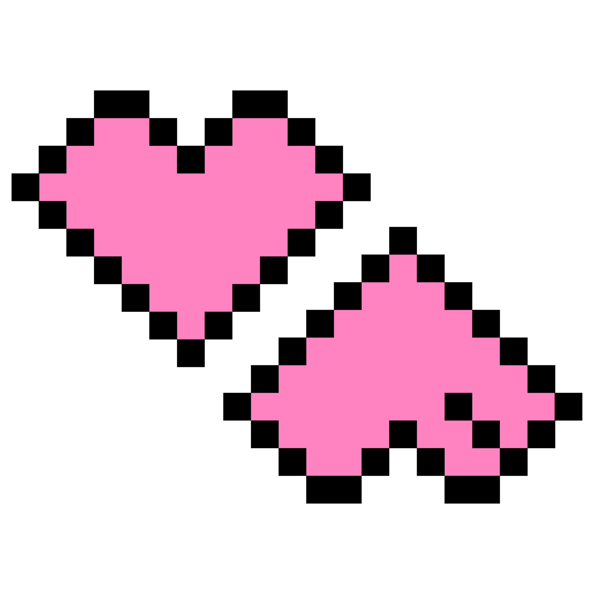 Aesthetic 8 BIt Heart Love Logo Symbol 20693008 PNG