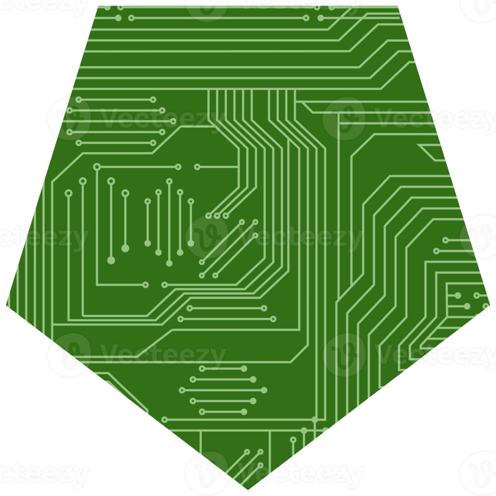 impresso o circuito borda pcb básico forma png