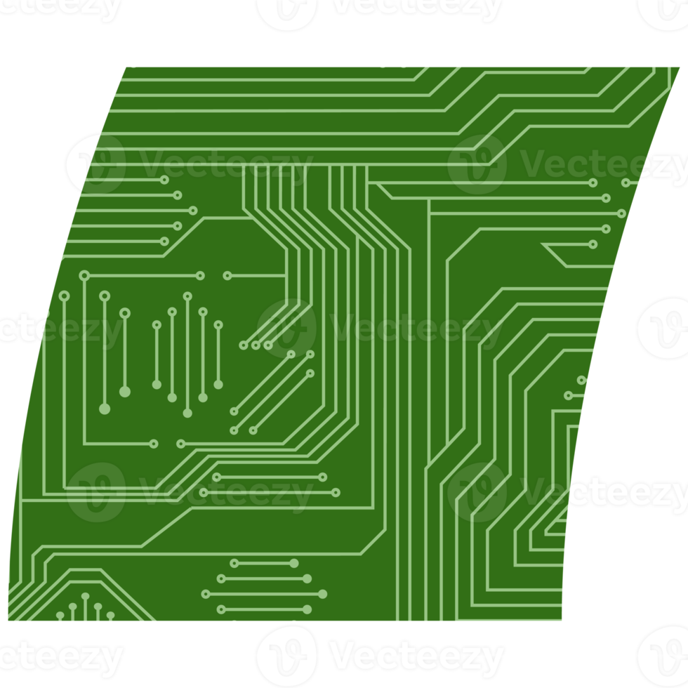 impresso o circuito borda pcb básico forma png