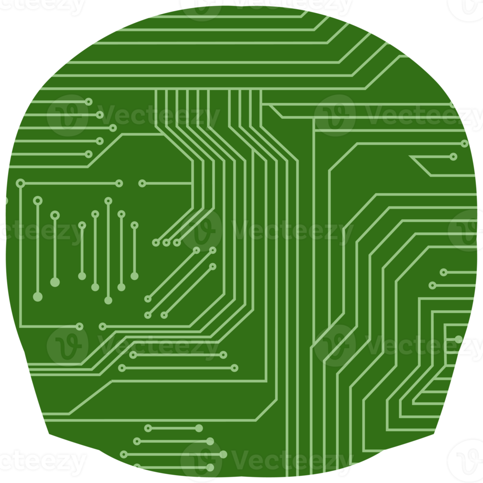 impresso o circuito borda pcb básico forma png